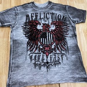 GREY AFFLICTION TEE [SMALL]